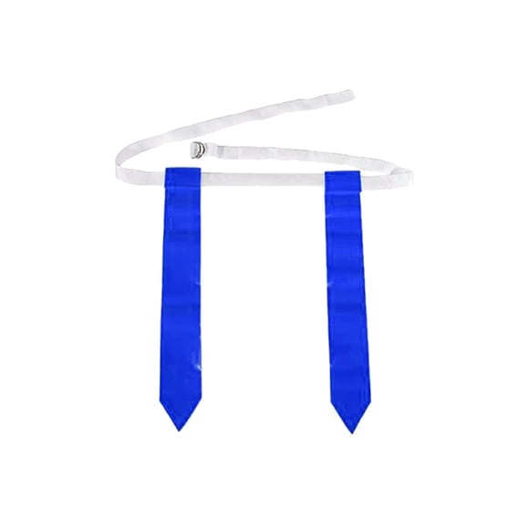 Eigraketly Partido de fútbol americano cinturón de entrenamiento ajustable PVC deportes Rugby fútbol competición práctica etiqueta cintura correa Ropa Deportiva, Zapatos 3 uds blanco azul Eigraketly OD029002-05