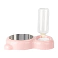 thumbnail image 1 of Bol pour Chat en Acier Inoxydable, Bol Multifonction pour Chien et Chat avec Bouteille d'Eau, 1 of 8
