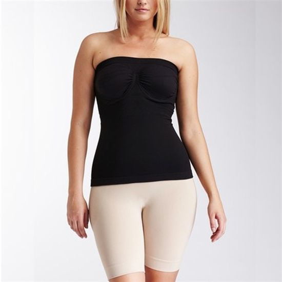 Aha Moment by n-fini Women's Shapewear Strapless Top with Non-padded  Underwire bra