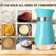 thumbnail image 4 of Mejor juego de botellas de vidrio recargables para especias con tapas y estante de acero inoxidable para cocina, camping y autocaravana, 4 of 6
