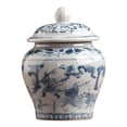 thumbnail image 3 of Luzkey Ceramic Tea Storage Jar Tea Container with Airtight Lid Table Decoration Durability Multifunctional Household Sealed Storage Style C, 3 of 8