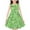 Green, variant on Girl's Summer Dress 4T 7-8Y Floral Sleeveless A-Line Swing Midi Sundresses Comfy Cotton Kids Gift Cute Pretty Dresses, Blue, 9 Years