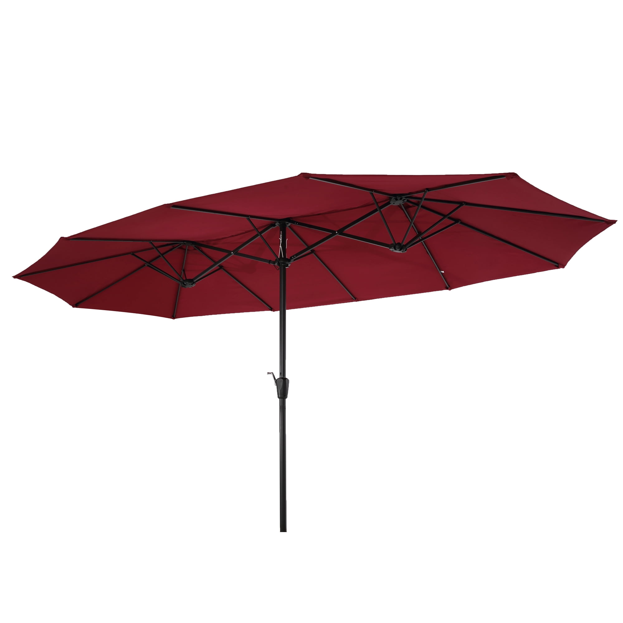 190x96cm Parasol Umbrella Green Cover Outdoor Garden Patio Shield Waterproof p 
