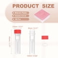 thumbnail image 2 of Uxcell 100 Pcs Plastic Vials, 0.5ml Cryogenic Vials Small Sample Test Tubes Centrifuge Tubes Frozen Container Storage Box with Screw Cap for Low Temperature Storage Laboratory, Red, 2 of 6