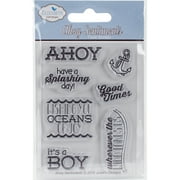Elizabeth Crafts Clear Stamps 3"X4"-Ahoy Sentiments