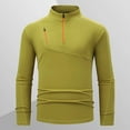 thumbnail image 2 of Mens Sweatshirt 2025 Quarter Zip Shirts for Men 2025 Fall Trendy Slim Fit Mock Neck Blouse Lightweight Contrast Color Exposed Seam Pullover, 2 of 9