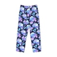 thumbnail image 2 of Vsdgher flower Skull star Print Mens Pajama Pants Sleep & Lounge Pants, PJ Bottoms With elastic waistb and Pockets, 2 of 5