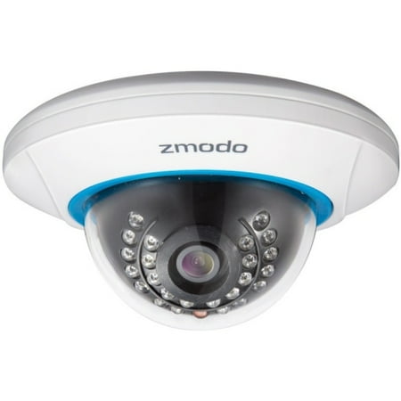 Zmodo Network Camera - Color - 50 ft - H.264 - 1280 x 7202.80 mm - Cable, Wireless - Dome