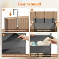 thumbnail image 7 of Lifewit 2 Pack Over the Door Organizer, 5 Shelf Clear Window Hanging Storage with 4 Mesh Side Pockets, Anti Tilt 40 lbs Load Behind Door for Pantry, Nursery, Bathroom, Bedroom, Kitchen, Dorm, Grey, 7 of 7