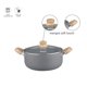 thumbnail image 4 of HUDSON BEST KITCHENWARE | Olla De Cocina Con Revestimiento De Granito Antiadherente Y Tapa De Vidrio Temolado Con Valvula De Vapor 20cm (2.6-Qt), 4 of 5