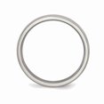 thumbnail image 2 of Bague Alliance pour Homme en Acier Inoxydable Biseauté 5 mm, Plate et Polie, 2 of 6