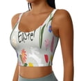 thumbnail image 2 of Lsque Happy Easter Printed Women'S Sports Bra, Compression, Moisture Wicking, High-Impact Sports Bra For Women,Supportive sports bra-Large, 2 of 8