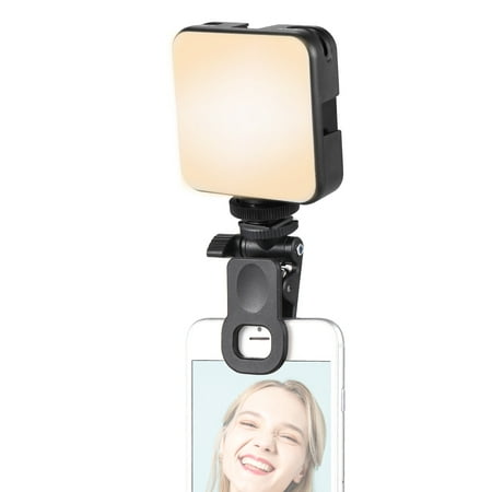 Image of Andoer Photography Lamp W64 Clip-on LED Mobile Fill Tablet LED Video Mobile Clip-on LED Video Dimmable Online Live Tablet Computer Video Fill Tablet Computer Conference 2500K-6500K Dimmable Tuyya