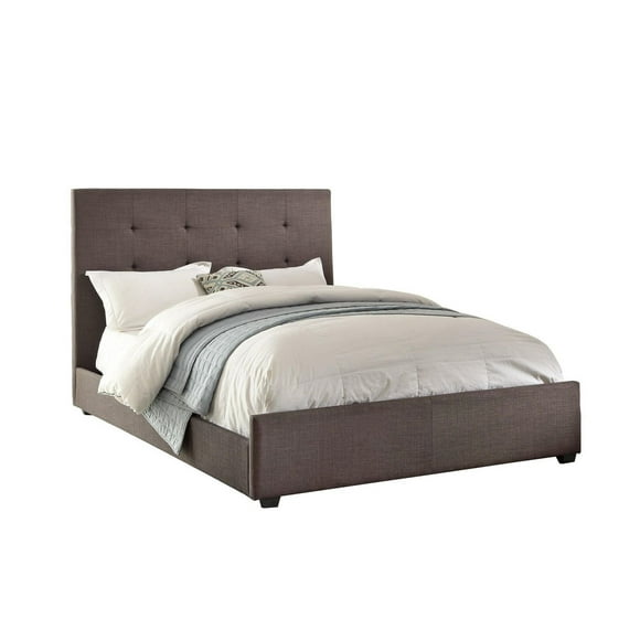 Topline Home Furnishings Grey King Size Bed