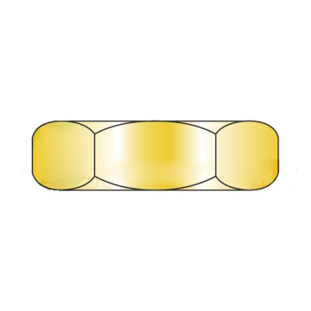 

MS51967-17 / 9/16-12 Mil-Spec Finished Hex Nuts / Grade B / Cad Yellow / DFAR Compliant (Quantity: 250 pcs)