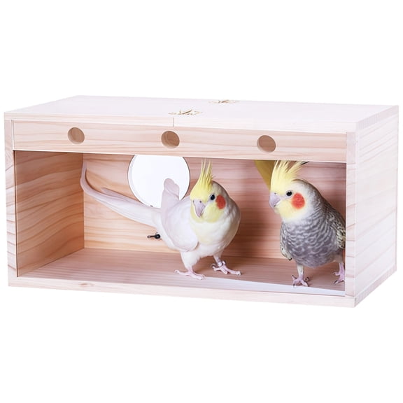 Large Transparent Bird Breeding Box for Cockatiels and Budgerigars