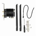 thumbnail image 1 of Support for PCIE WiFi Adapter AC1300Mbps Bluetooth 4.2 PCIE Wifi Card 2.4GHz 5.8GHz Dual Band Desktop WiFi Card for Desktop PC, 1 of 5