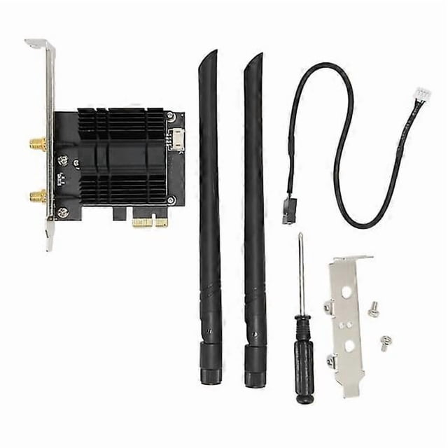 Support for PCIE WiFi Adapter AC1300Mbps Bluetooth 4.2 PCIE Wifi Card 2.4GHz 5.8GHz Dual Band Desktop WiFi Card for Desktop PC