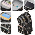 thumbnail image 4 of Australian Shepherd and Dog Paw Print Backpack for School, Cute School Bag with Adjustable Shoulder Straps and Padded Back, 16.9"x12.6"x5.9", 4 of 5