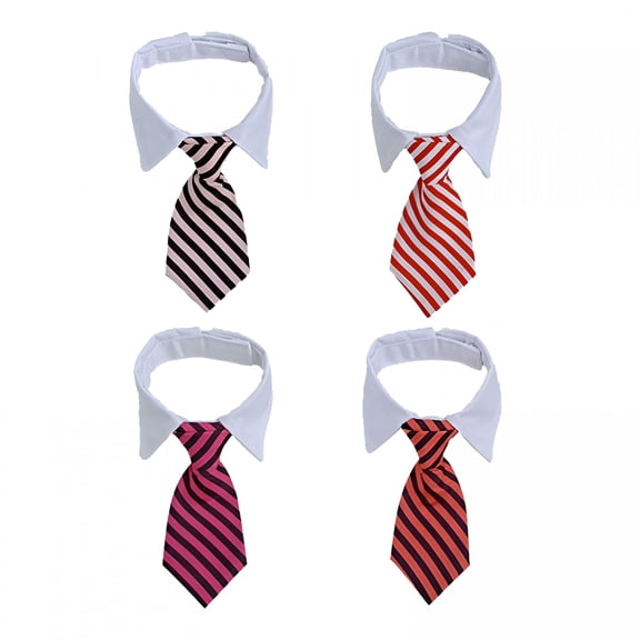 GASTROPOD 2026 New 4 Pieces Pets Dog Cat Bowtie Pet Costume Adjustable Formal Necktie Collar for Cats Dogs Grooming Accessories