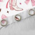 thumbnail image 4 of Manfei Western Ribbon Bow Black Out Curtains for Teens Female,Kids Girls Cowgirl Cow Print Boots Curtains Pack of 2 (42x63 Each),Ultra Soft Home Decor, 4 of 6