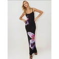 thumbnail image 5 of Floral Bodycon Dress with Square Collar, 5 of 6
