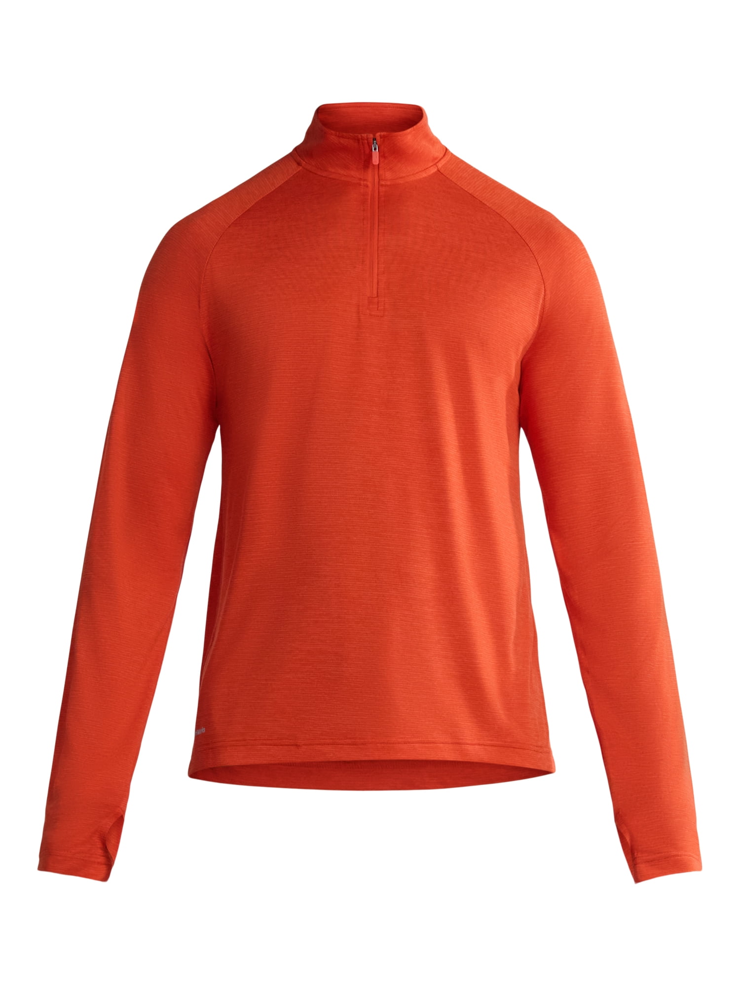 Athletic Works Men's & Big Men's Space Dye Jersey Quarter Zip Long Sleeve Shirt, Sizes S-3XL