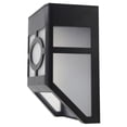 thumbnail image 1 of Lámpara solar de pared para exteriores con 2 LED, estilo ventana, resistente al agua, para jardín, cerca, iluminación de seguridad para patio, camino de entrada (luz blanca cálida)., 1 of 5