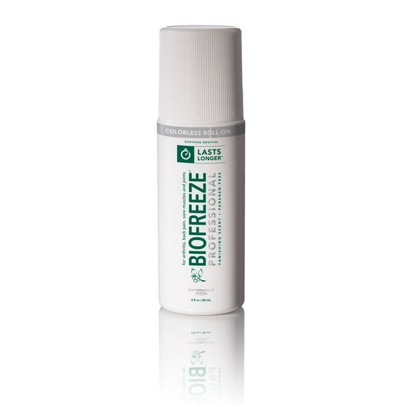 Biofreeze Professional Pain Relief Gel Roll-On - Colourless Formula - 89ml (3oz)