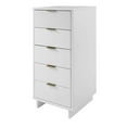 thumbnail image 4 of Manhattan Comfort Granville Tall & Narrow Engineered Wood Dresser in White, 4 of 12