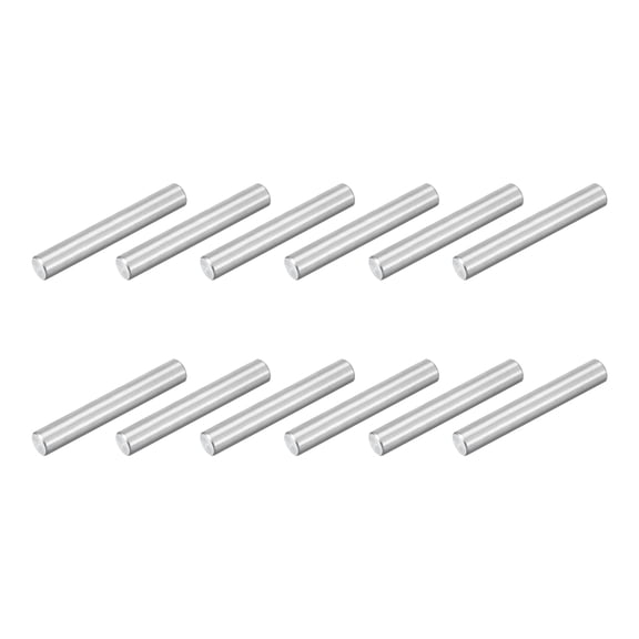 12Pcs M6x40mm 304 Stainless Steel Dowel Pin, Cylindrical Shelf Support Peg Pin