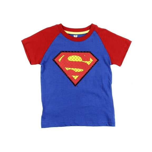 Superman Toddler Boys' Diamond Plate Logo Tee