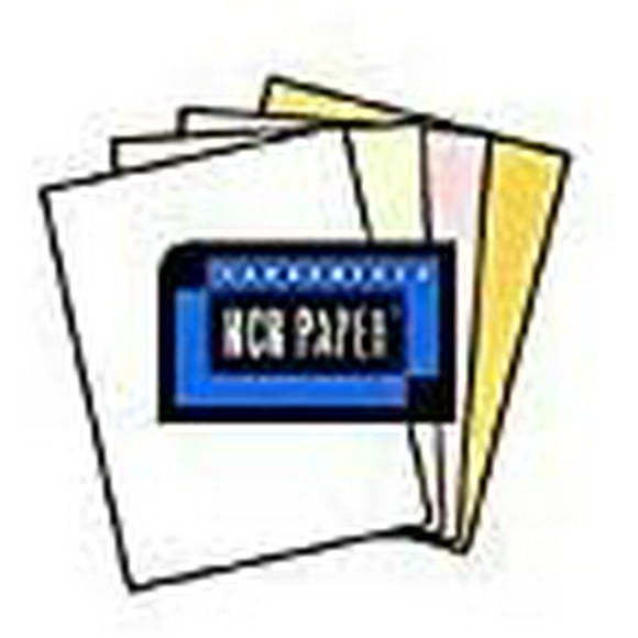 125 Ensembles de 4 Partie NCR Paper, 01932, Blanc, Canari, Rose, Or--Reverse Assemblé Lettre Taille Sans Carbone Paper (500)