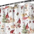 thumbnail image 3 of White Christmas Gnome Pattern Shower Curtain 84"x72" ,Bathroom Decorative Shower Curtains Set with 12 Hooks,Modern Waterproof Washable Shower Curtain, 3 of 6