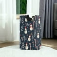 thumbnail image 6 of Yayeee Freestanding Laundry Hamper with Handle Collapsible Large Storage Basket for Clothes, Jolly Snowman, 6 of 7