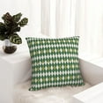 thumbnail image 6 of Yiaed Light Green Squares Print Pillow Covers Super Soft Decorative Square Throw Pillow Covers Case Cushion Covers for Sofa Couch Bedroom Car Decor（No pillow core）-16"x16", 6 of 7