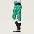 thumbnail image 3 of Gibobby Leggins termicos mujer Pantalones estampados de Navidad personalizados para mujer, mallas navideñas de muñeco de nieve para fiesta de Santa(Verde,G), 3 of 5