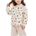 thumbnail image 4 of Nugftut Girls Puffer Jacket Lightweight Graphic Print Warm Outerwear Winter Coat Size 4-5, 4 of 8