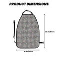 thumbnail image 2 of Xecao Black And White Houndstooth Pattern Car Seat Back Protector 2 Pack Large Capacity Pocket, Kick Mats Back Seat Protector, 2 of 8