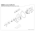 thumbnail image 2 of Kingston Brass KB8635FLTO Single Handle Tub Faucet, 2 of 3