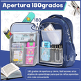 thumbnail image 4 of Mochila Escolar de Viaje 30L, Color Azul Oscuro, 4 of 5