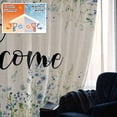 thumbnail image 5 of Blue Flowers Blackout Curtains for Bedroom/Living Room, Pinch Pleated Black Out Curtains, Watercolor Pastoral Botanical Garden Leaf Room Darkening Window Drapes with Hooks 2 Panels, 39"x70", 5 of 8
