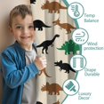 thumbnail image 3 of Blackout Kids Curtains,Beige Cartoon Dinosaurs Silhouettes Pattern Childrens Insulated Curtains Set Of 2,Bedroom Essentials,Toddler Room Decor 42"x84", 3 of 5