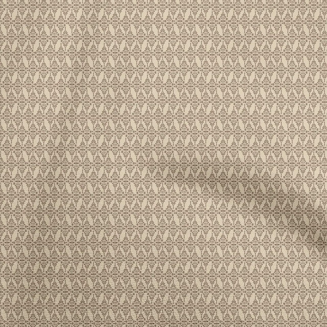 oneOone Tissu Jersey Viscose Beige Abstrait Matériel de Robe Tissu Imprimé Tissu au Mètre 60 Pouces de Large