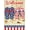 -, variant on Welcome Patriotic Stars and Stripes Floral Flip Flops Decoration Summer Beach Seaside Independence Day Garden Flag Holiday Outdoor Yard Flag 12" x 18"