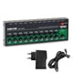 thumbnail image 1 of MIX1000 Ultra Low Noise 10 Channel Stereo Mixer Mini Sound Audios Mixer for Small Clubs Bars Guitars Bass Keyboards(EU), 1 of 5