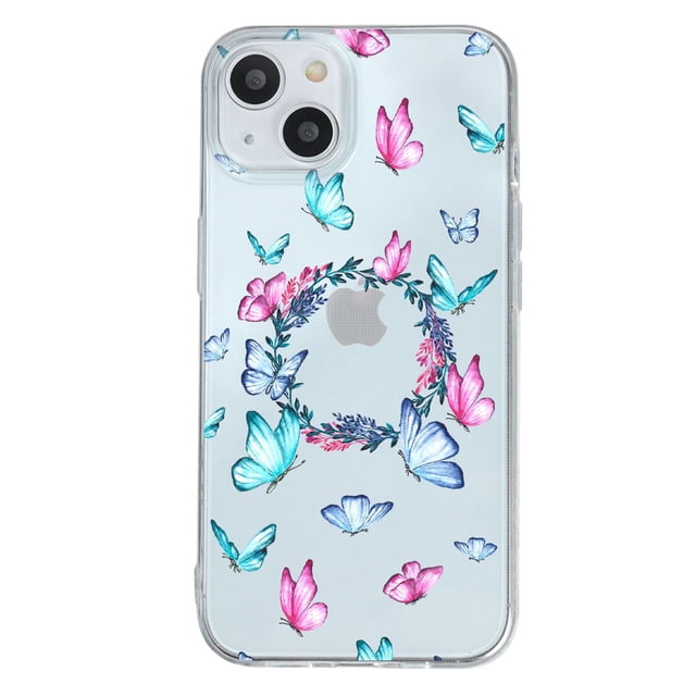 Funda Antigolpes InstaCase para iPhone 13 mariposas Uso rudo Protector 360 grados