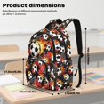thumbnail image 6 of Bulopur Red Fire Soccer Ball Print Kids Backpack Set 4 Pcs Lightweight Waterproof Kids School Bag with Lunch Box, Pencil Case and Water Bottle Cover for Sport Boys, 6 of 7