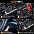 thumbnail image 2 of HOMPOW 7000A Jump Starter, 26000mAh Portable Car Battery Jump Starter for 10L Gas Engines & up to 12L Diesel, Battery Booster Power Pack, 12V Jump Box with LED Light, USB Quick Charge 3.0, 2 of 9