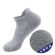 thumbnail image 1 of Xiao Hua 10 pares de calcetines invisibles para mujer y hombre, de corte bajo, tobilleros, antideslizantes, para correr, informales, novedosos, grises, 1 of 2